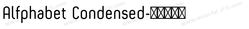 Alfphabet Condensed字体转换